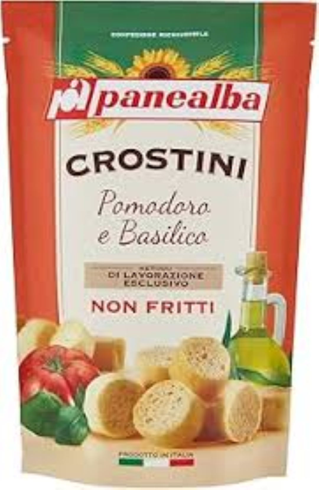 PANEALBA CROSTINI SNACK POMOD N BASILICO 100